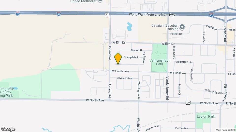 1021 Rolling Meadows Dr Mapa y Detalles de la Ubicación