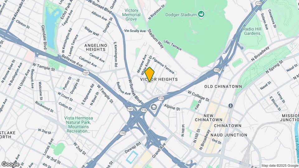 820 N Beaudry Ave Mapa y Detalles de la Ubicación