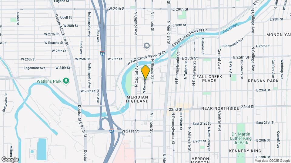2345 N Kenwood Ave Map and Location Details