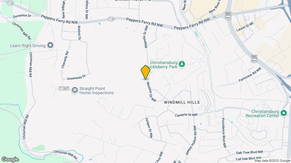455 Windsor Dr NW Map and Location Details