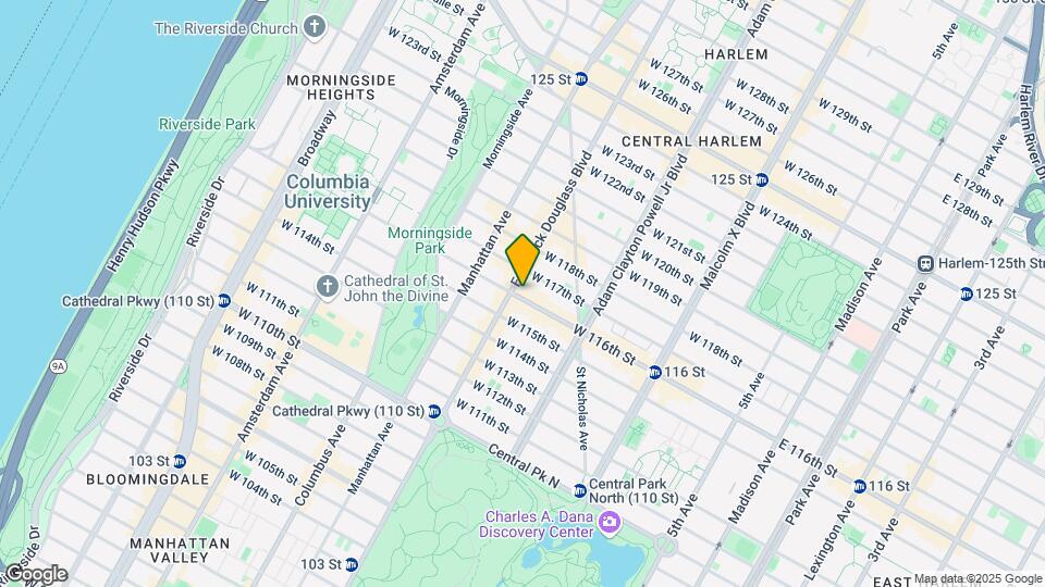257 W 116th St, Unit 2B Mapa y Detalles de la Ubicación