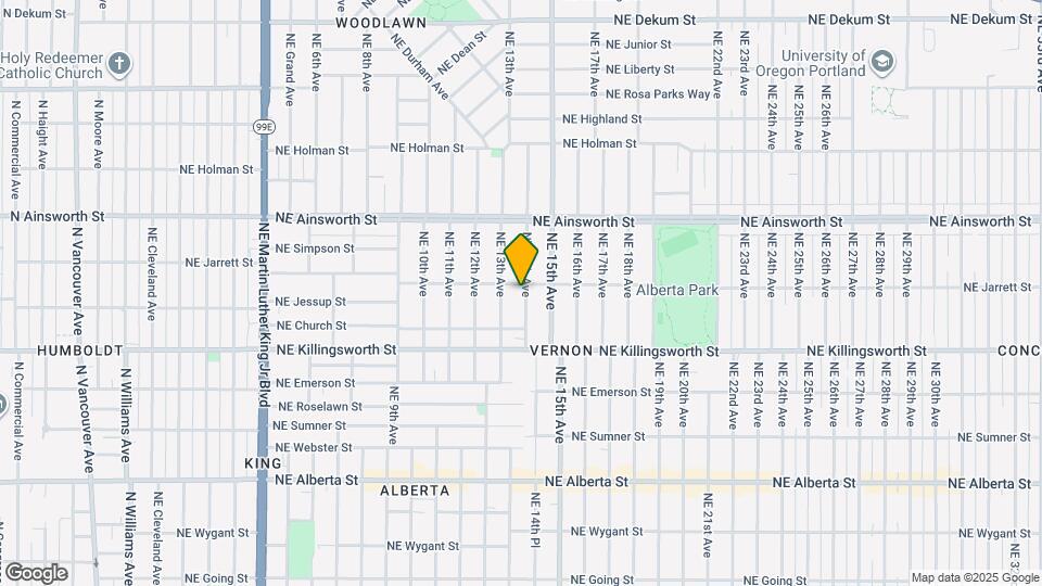 5725 NE 14th Ave Map and Location Details