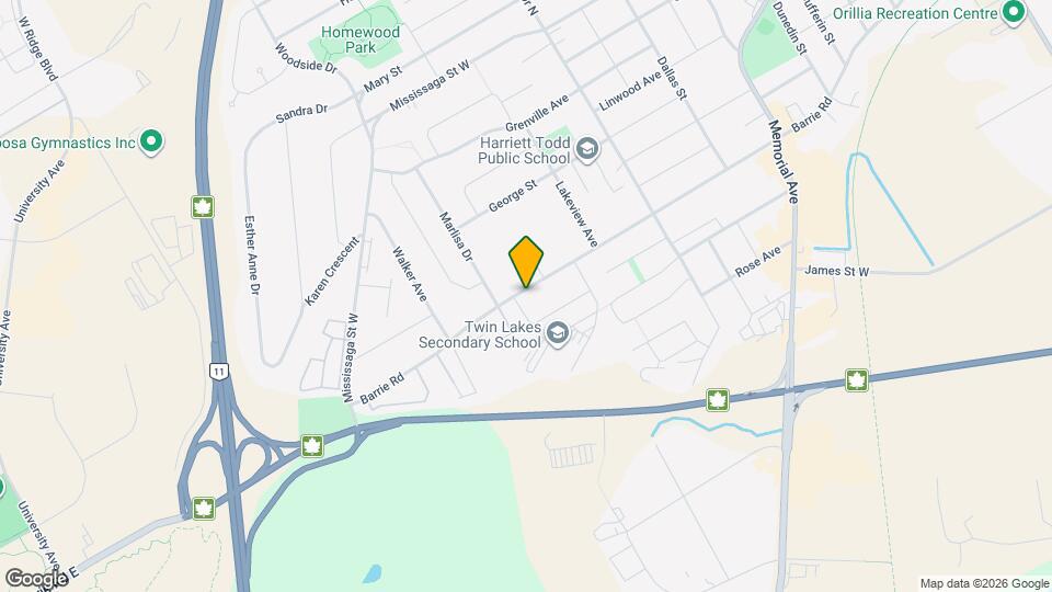 377 Barrie Rd Map and Location Details