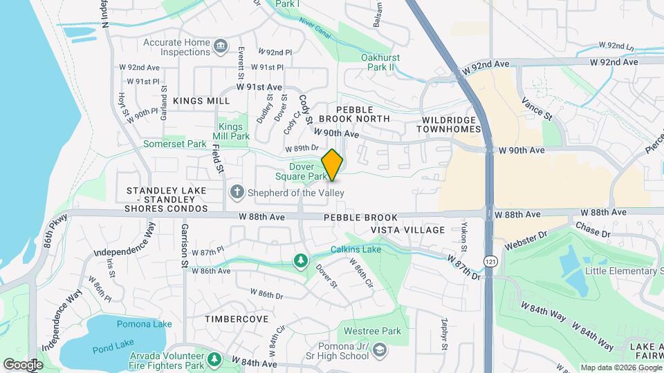 8860 Cody St Map and Location Details