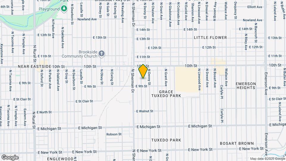 919 N Bradley Ave Map and Location Details