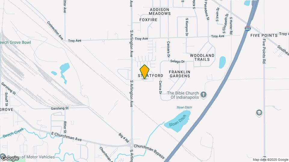 6010 Castleford Dr Map and Location Details