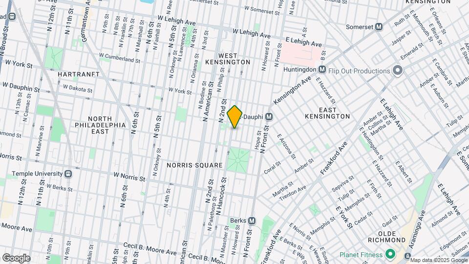 2229 N Hancock St Map and Location Details