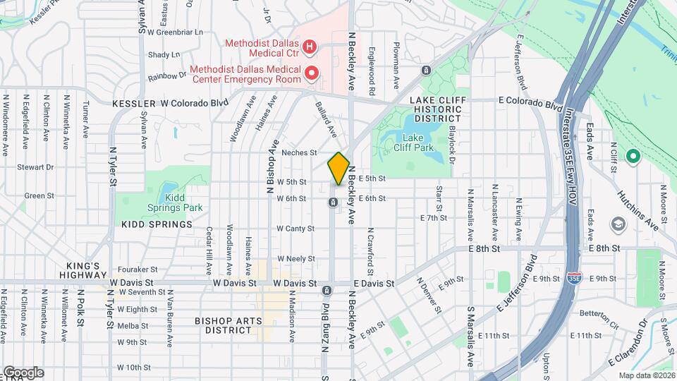 908 N Zang Blvd Map and Location Details