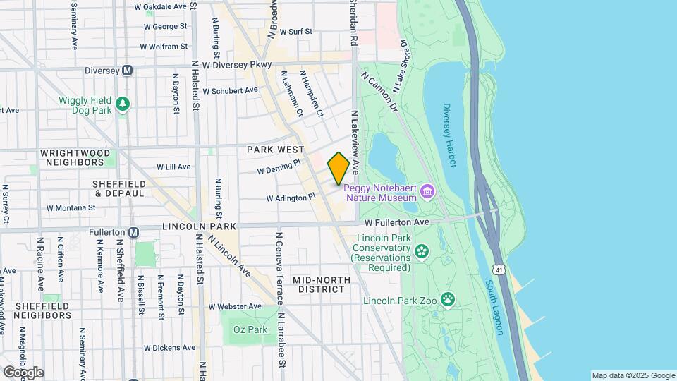 444 W Arlington Pl Map and Location Details