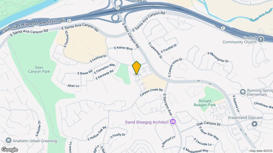 631 S Glenhurst Dr Map and Location Details