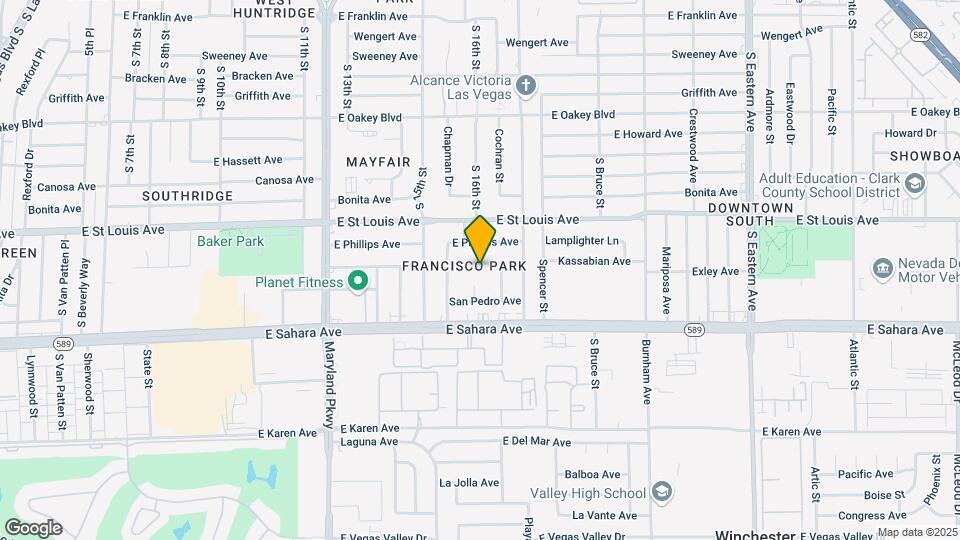 1610 Exley Ave Map and Location Details