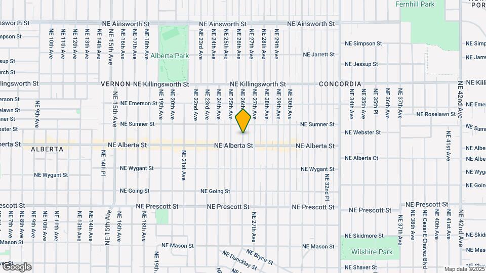 5016 NE 26th Ave Map and Location Details