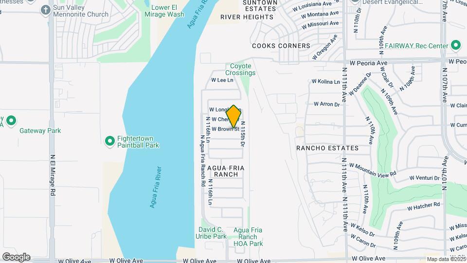 11565 W Brown St Map and Location Details