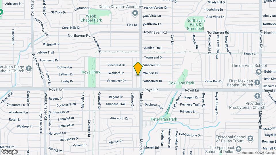 10907 Marsh Ln Mapa y Detalles de la Ubicación