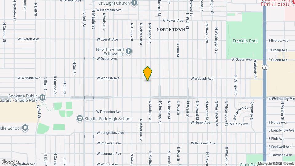 4817 N Madison St Map and Location Details