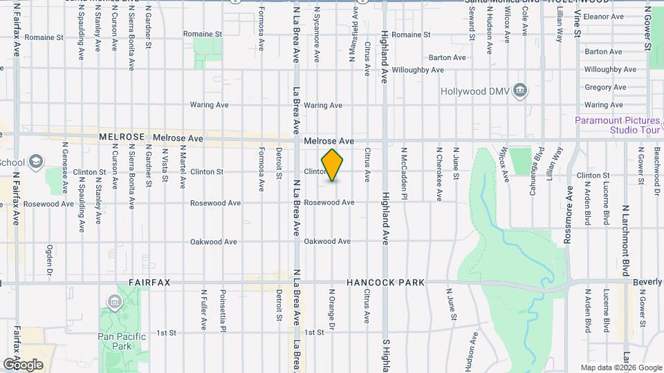 525 N Orange Dr Map and Location Details