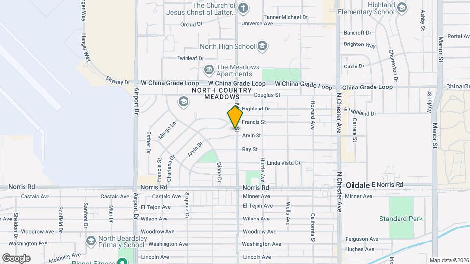 500 Arvin St Map and Location Details