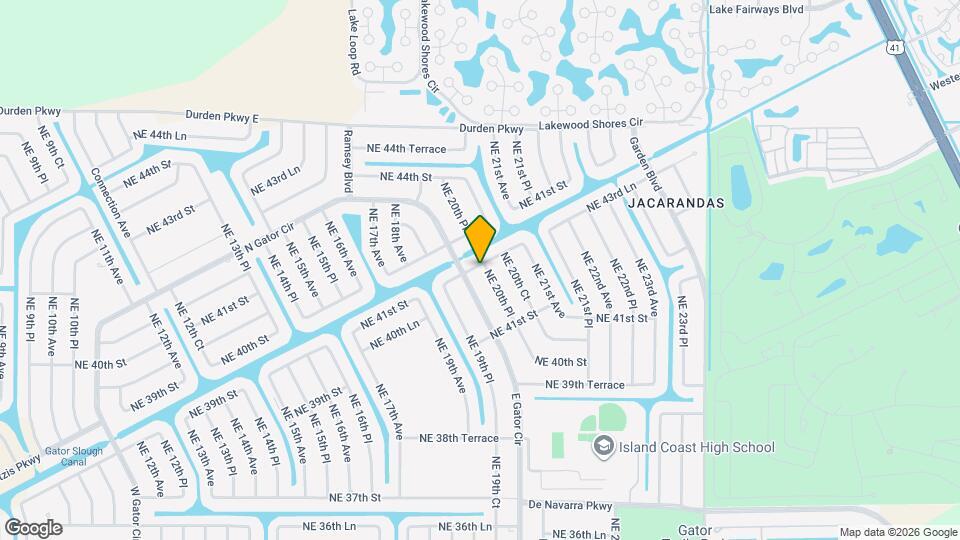 4142 NE 20th Pl Map and Location Details