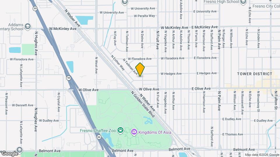 712 W Hammond Ave Map and Location Details