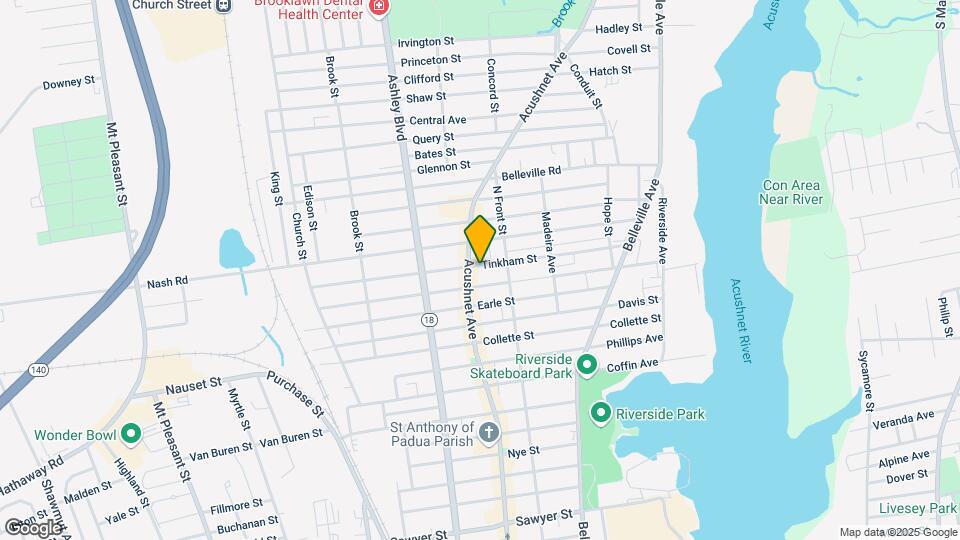 168 Tinkham St Map and Location Details