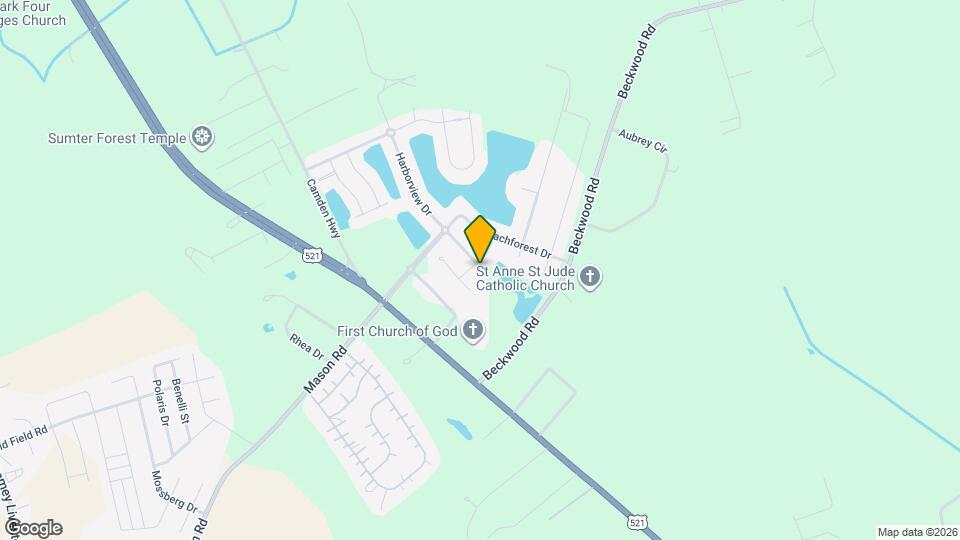 1825 Beachforest Way Map and Location Details