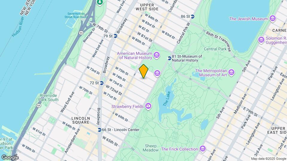 31 W 75th St Map and Location Details