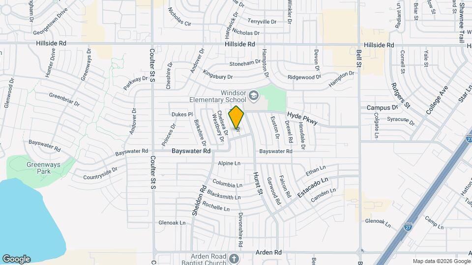 7040 Fulham Dr Mapa y Detalles de la Ubicación
