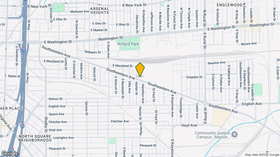 2036 Southeastern Ave Map and Location Details