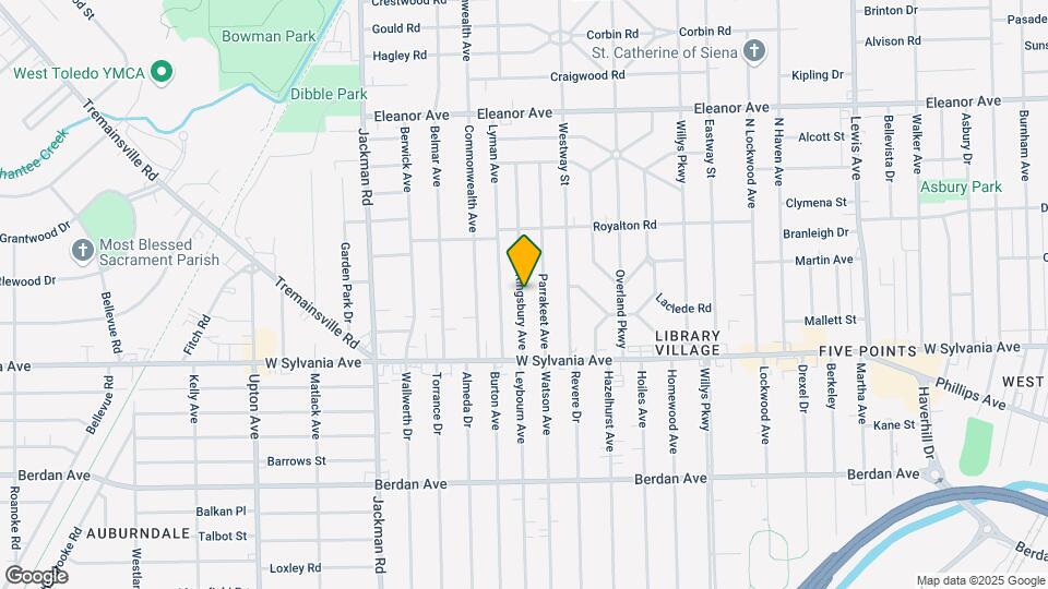 4119 Kingsbury Ave Map and Location Details