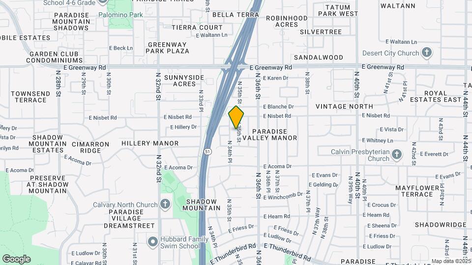 14820 N 35th St Map and Location Details