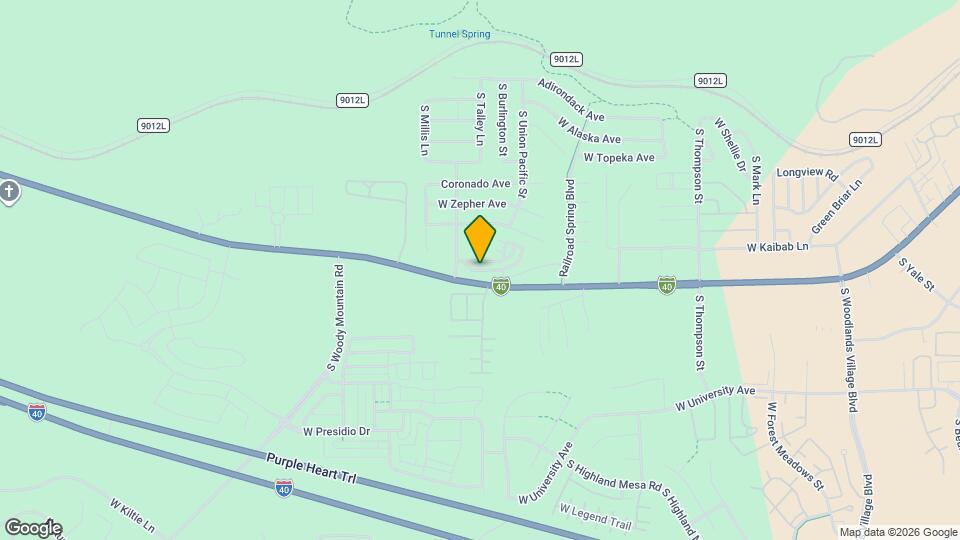 2538 W Cripple Creek Dr Map and Location Details