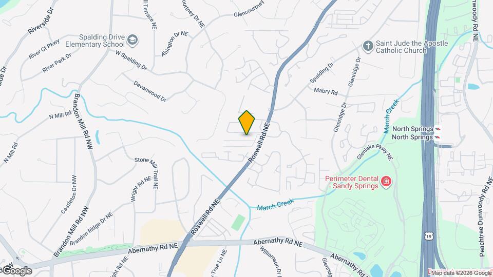 6940 Roswell Rd Map and Location Details