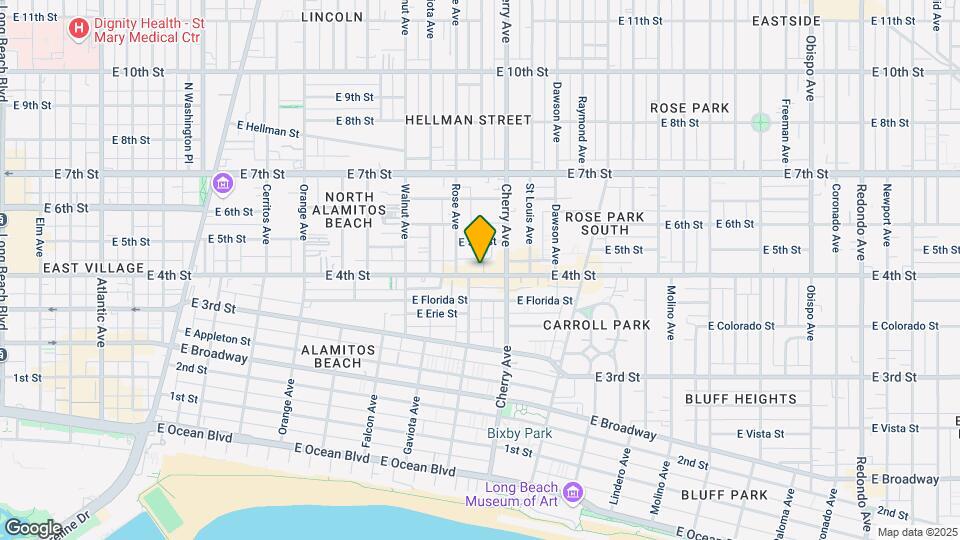 1841 E 4th St Map and Location Details
