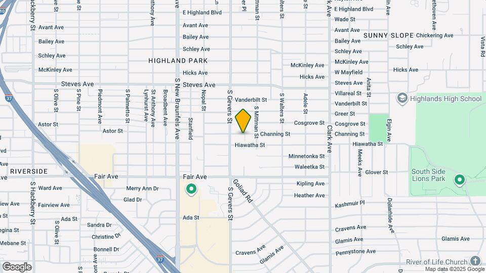 326 Channing Ave Map and Location Details