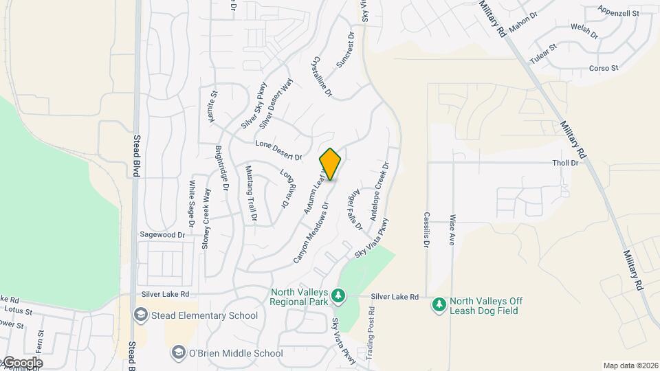 9661 Canyon Meadows Dr Map and Location Details