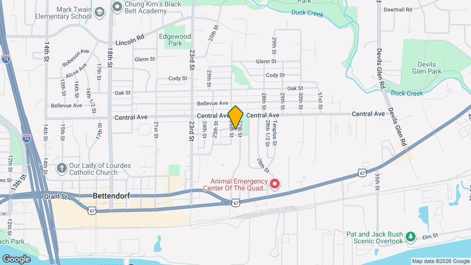 2612 Erin Mapa y Detalles de la Ubicación