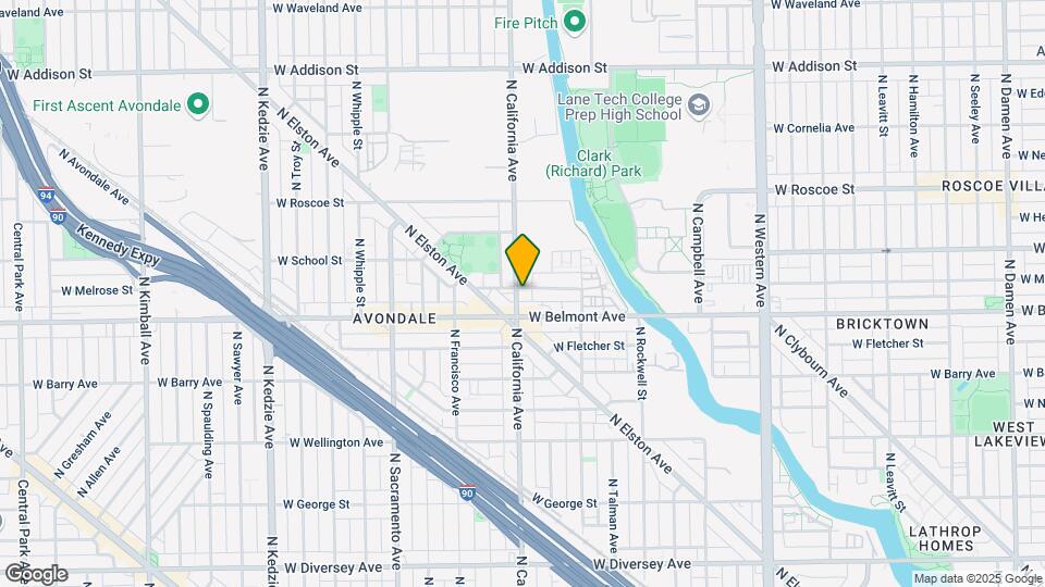 3221 N California Ave Mapa y Detalles de la Ubicación