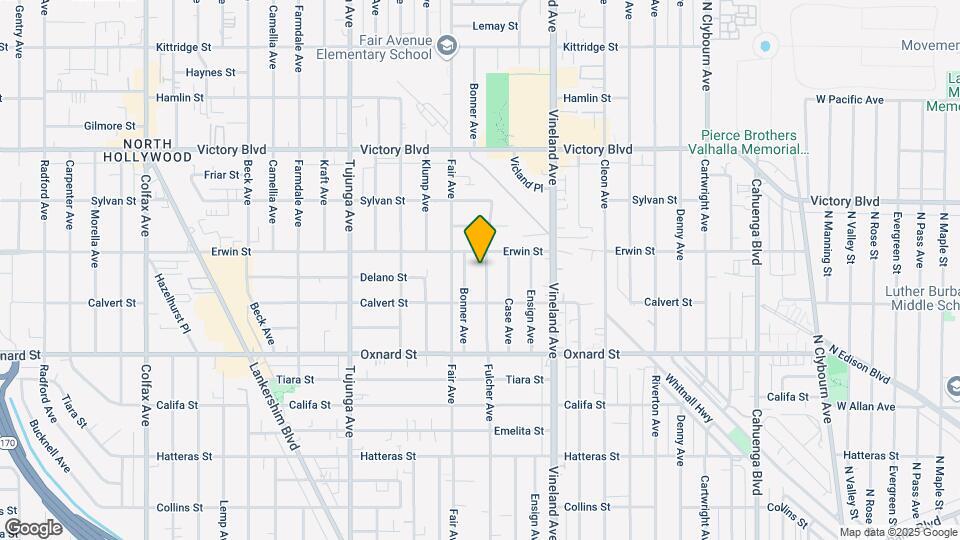 6141 Fulcher Ave Map and Location Details