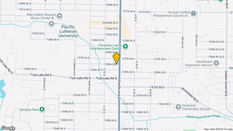 206 128th St S Map and Location Details