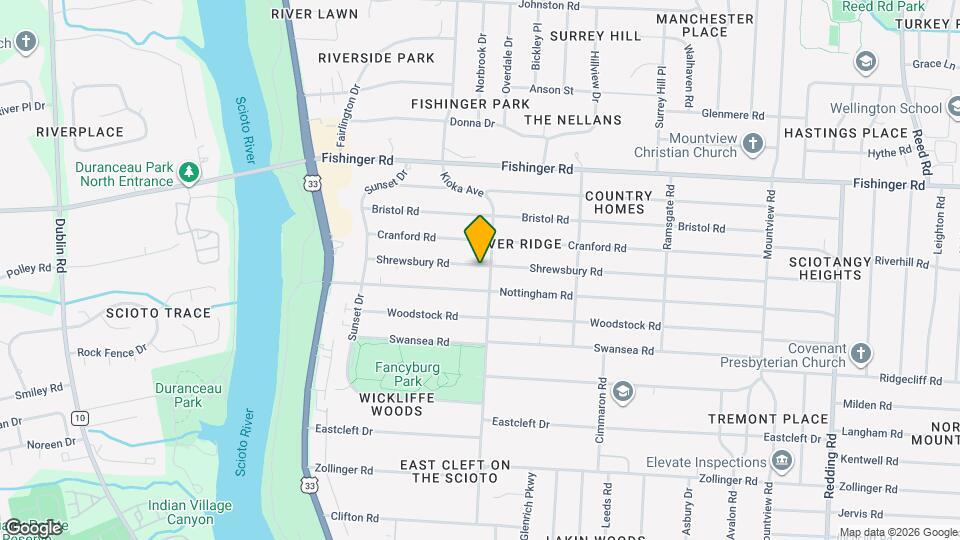 2611 Shrewsbury Rd Map and Location Details