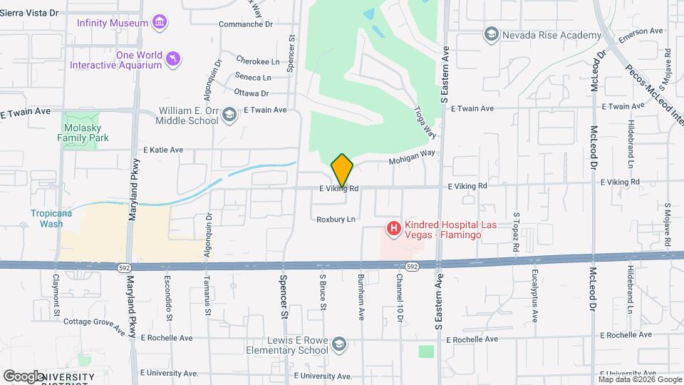 3911 Mohigan Way Map and Location Details