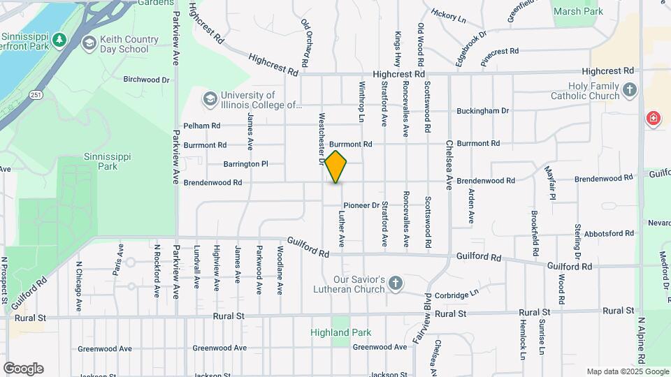 1122 Luther Ave Map and Location Details