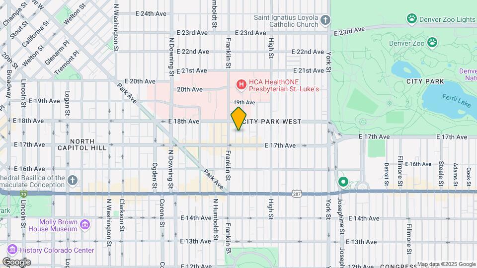 1739 Gilpin St Map and Location Details
