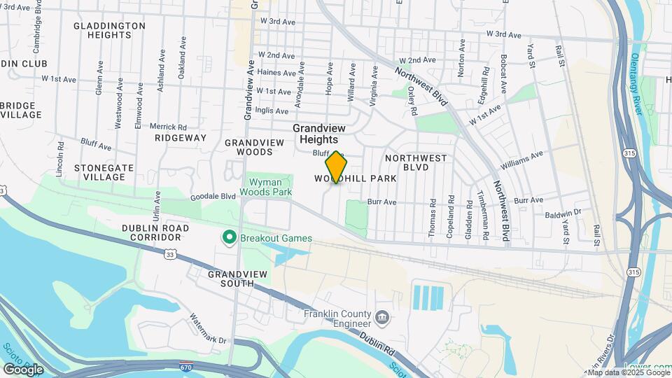 934 Kramer Ave Map and Location Details