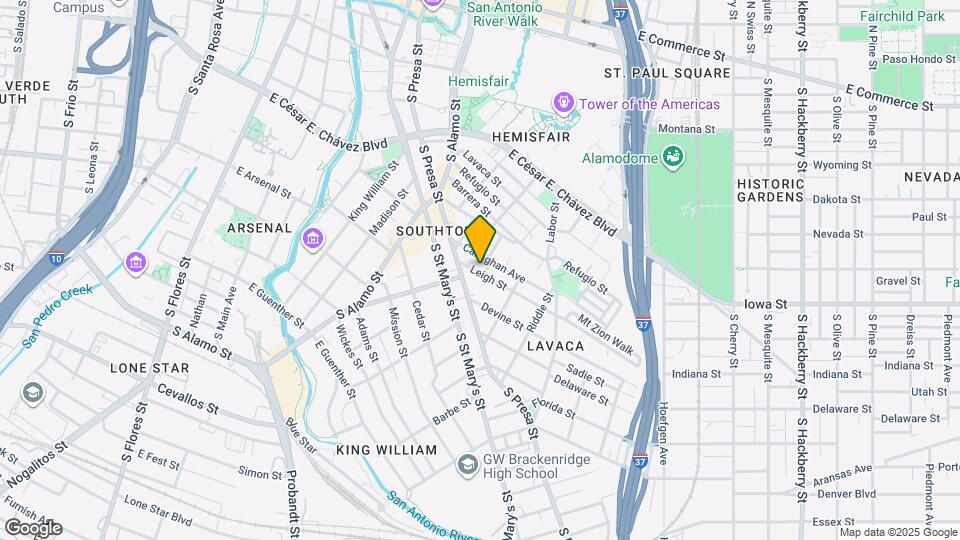 125 Leigh St Map and Location Details