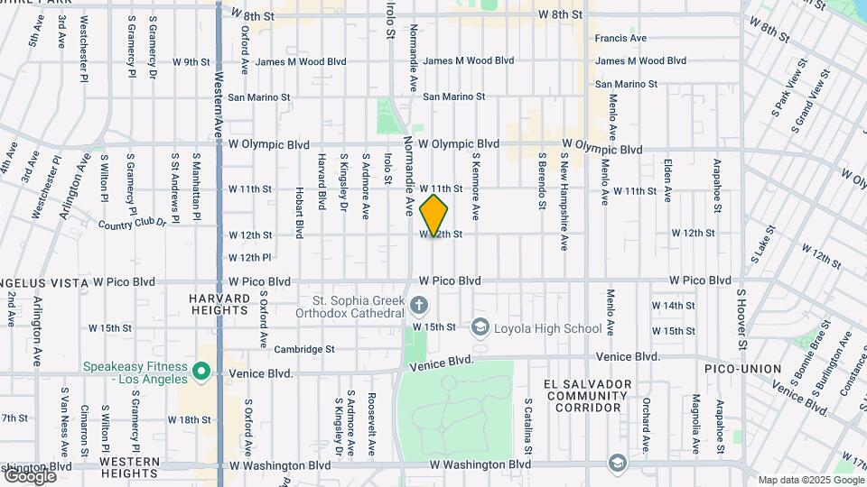 1220-1222 3/4 S Mariposa Ave Mapa y Detalles de la Ubicación