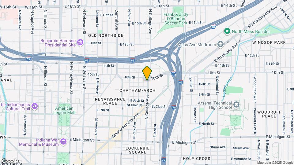 920 N College Ave Map and Location Details