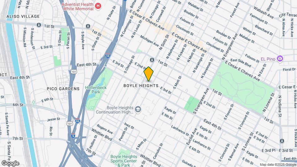 2422 E 3rd St Map and Location Details