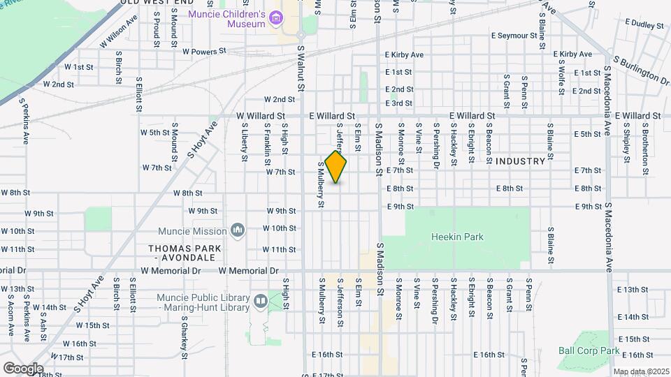 218 E 8th St Map and Location Details