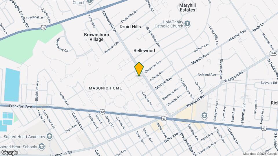 3833 Elmwood Ave Mapa y Detalles de la Ubicación